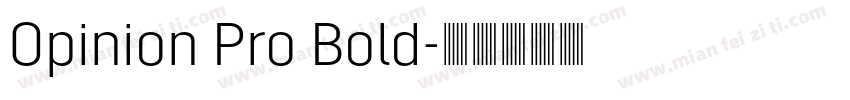 Opinion Pro Bold字体转换